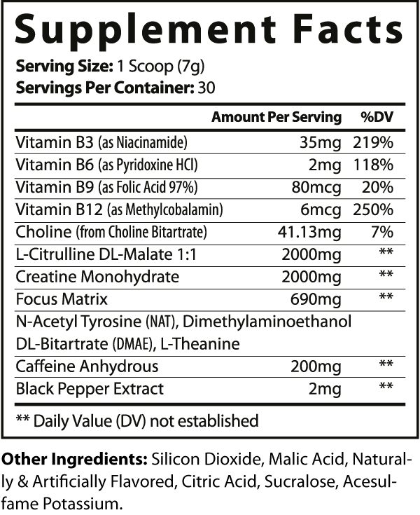 Energy Boost Pre Workout