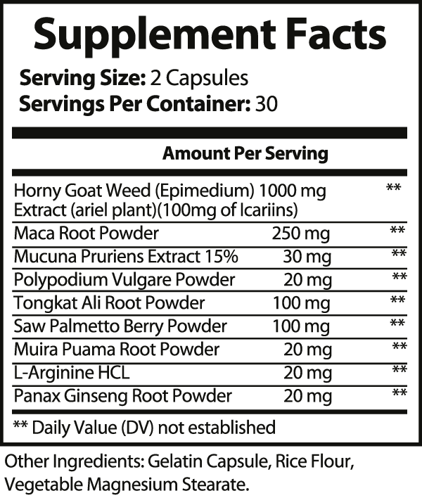 Horny Goat Weed Supplement