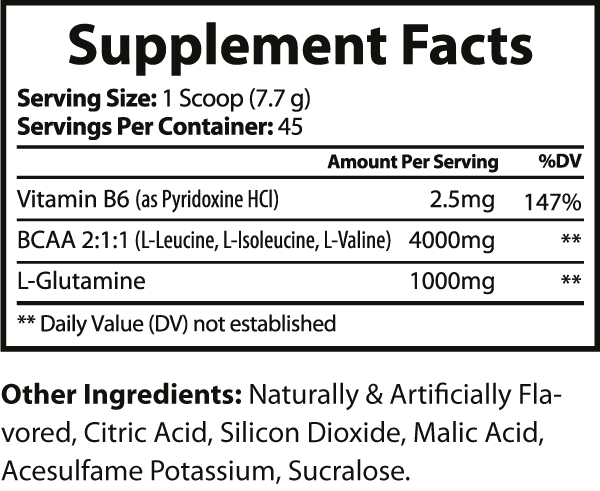 BCAA Fruit Punch Powder