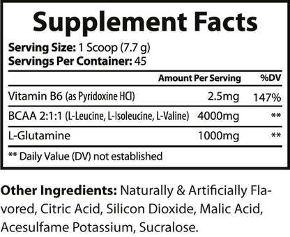 BCAA Fruit Punch Powder
