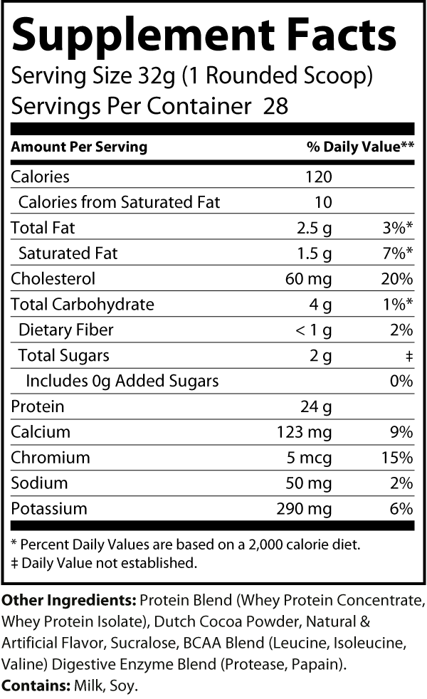 Protein Whey 2LB Chocolate