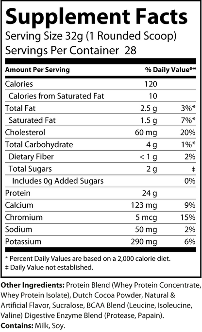 Protein Whey 2LB Chocolate